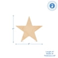 thumbnail image 5 of Chunky Wood Stars for Crafts 4-inch, Pack of 100 Wooden Craft Shapes for July 4th & Christmas Bulletin Board Decorations, by Woodpeckers, 5 of 8