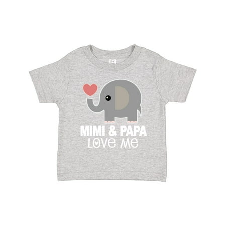 

Inktastic Mimi and Papa Love Me Grandkids Boys or Girls Toddler T-Shirt