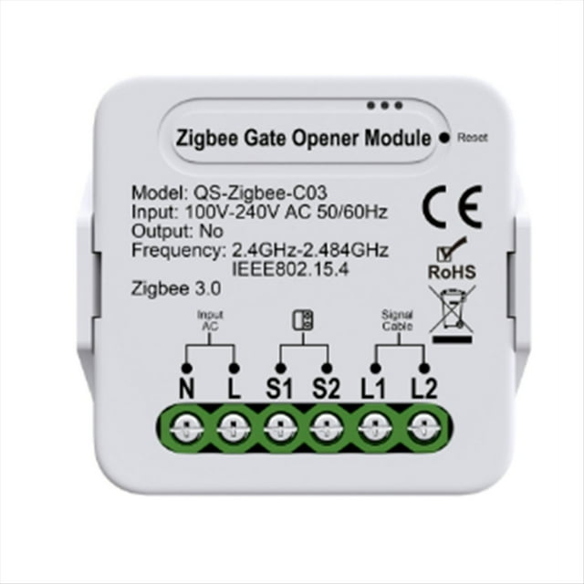 Módulo de Interruptor de Cortina Inteligente Tuya Zigbee, Conexión de Motor Eléctrico de Persiana Enrollable para y Home(B)