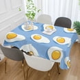thumbnail image 2 of Yayeee Tablecloths 54" x 54" Rectangle Wrinkle Resistant Party Table Cover, Playful Fried Eggs, 2 of 8