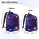 thumbnail image 2 of Balery Astronaut Mochila Clásica Impresa Básica para Viaje, Mochila Escolar Resistente al Agua, Mochila de Lona con Correas Ajustables-Small, 2 of 5