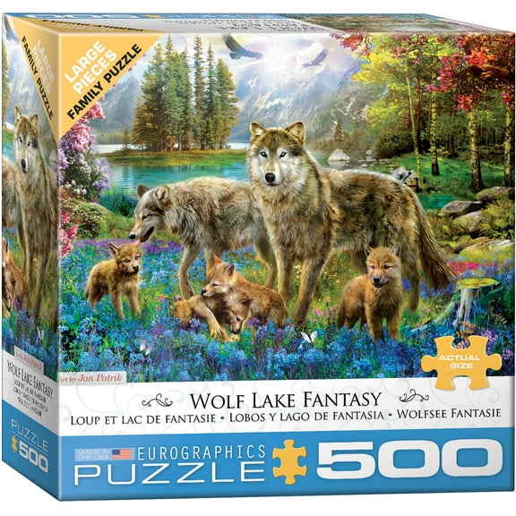Wolf Lake Fantasy by Jan Patrik 500-Piece Puzzle