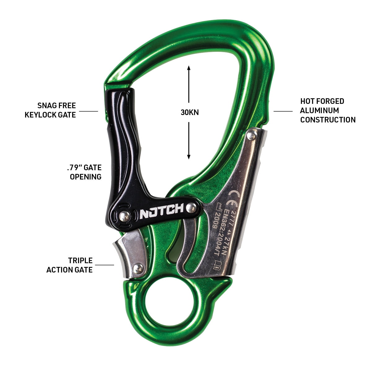 Notch Tech 125 15' Lanyard w/ Triple Action Snap (62001)