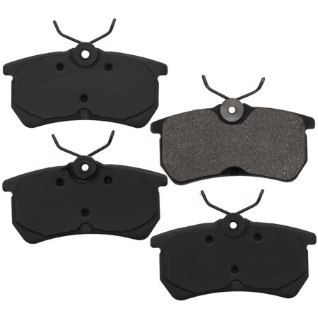 Gridiron Brakes Semi-Metallic Rear Brake Pad Set Driver and Passenger Side - ID886 (Replaces Part# MKD886)