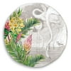 11 inch Round Flamingo Melamine Plate
