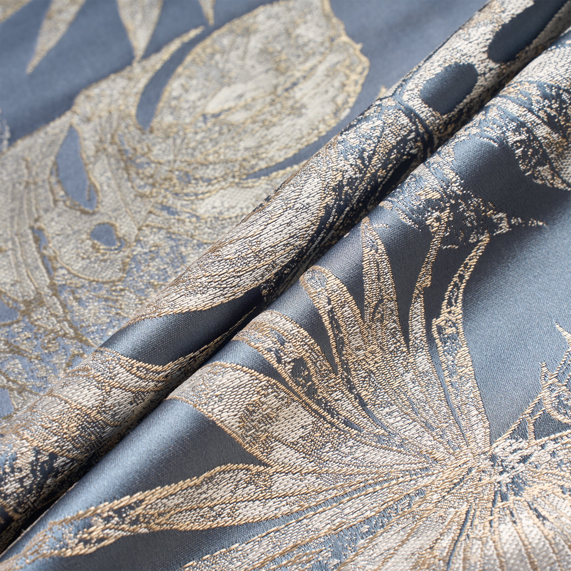 Unique Bargains 2pcs Velvet Tropical Leaf Jacquard Pillow Cover 18" x 18" Grey