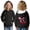 Black, variant on Boys Hoodie Print Bow Crew Neck Long Sleeve Chest Pocket Soft Knit Hooded Pullover for Boys Girls 3 to 13Years Everyday Wear