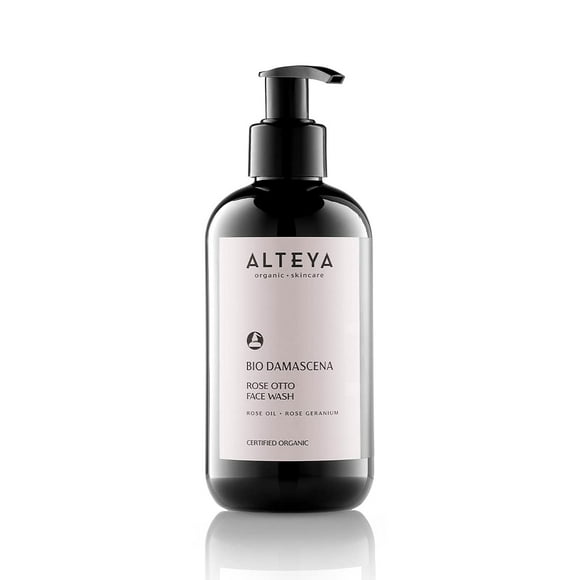 Jabón facial Alteya Organics Bio Damascena 250 ml con aceite de rosa