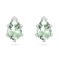 thumbnail image 4 of SuperJeweler 1 Carat Pear Shape Green Amethyst Stud Earrings In Sterling Silver For Women, 4 of 6