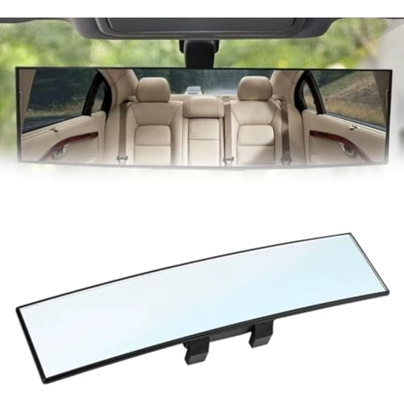 Upgrade Universal Panoramic Convex Mirror, Automotive Interior Mirrors, Blindspot Rearview Mirror, Espejos Para Carros Retrovisor, Interior Clip-On Wide Angle Panoramic Rear Mirrors (1pcs)