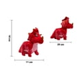 thumbnail image 4 of Dinosaurio De Peluche Triceraptors Rojo Con Movimiento Y Sonido Importadora La Merced Tela de Felpa, 4 of 4