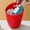 Red, variant on Summer Ice Bucket Plastic Ice Bucket Beer Bucket Slanted Ice Bucket Champagne Bucket Ice Wine Bucket Ice Granule Bucket