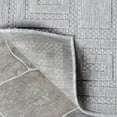 thumbnail image 4 of Modern Greek Key Geometric Indoor/Outdoor Area Rug, Gray, 6' x 8' 10", 4 of 7