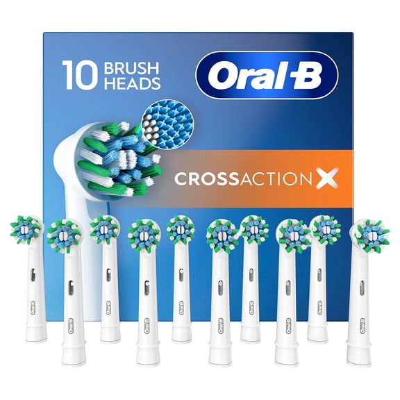 Oral-B CrossAction X Replacement Brush Heads (10 Count)