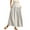 White, variant on RUTAYY Women Pleated Flowy Long Skirts High Waist Maxi Skirt With Pocket Solid Color Flowy Swing Pleated Beach Skirts