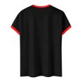 thumbnail image 4 of Women's Football Graphic T-Shirt, Women's V-Neck Short Sleeve Letter Print T-Shirt for Casual Summer for Soccer Tournament 2026 Black Size: L, 4 of 5