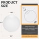thumbnail image 2 of Pantalla de vidrio Lamp Globe, paquete de 2 unidades, pantalla blanca Frost Glassshade Wyneyet, 2 of 7