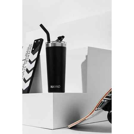 thermos insulated holder cup gender onyx iced straw lid mug oz bottle coffee water