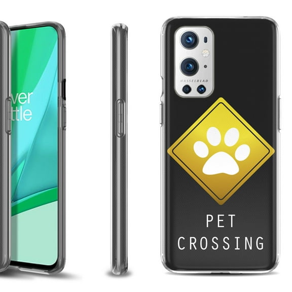 Slim-Fit Flexible TPU Gel Phone Case Compatible with OnePlus 9 PRO 5G, by OneToughShield ® - Pet Crossing