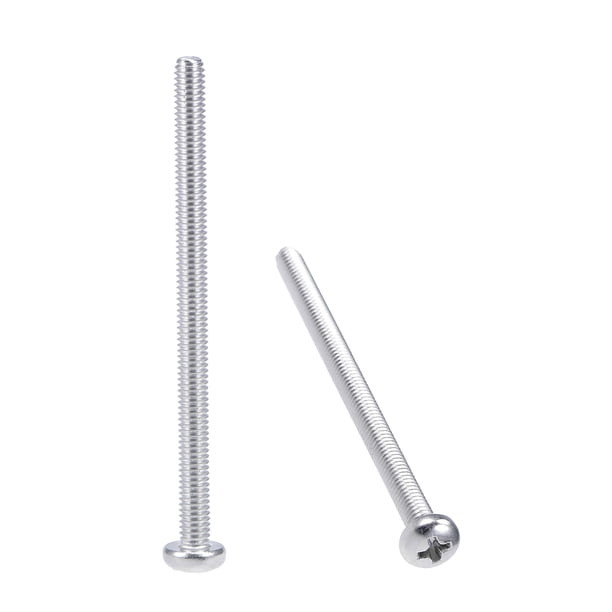 Tornillos de máquina M4x60mm Unique Bargains, tornillos de cabeza Phillips en forma de pan, sujetadores, pernos, 30 piezas