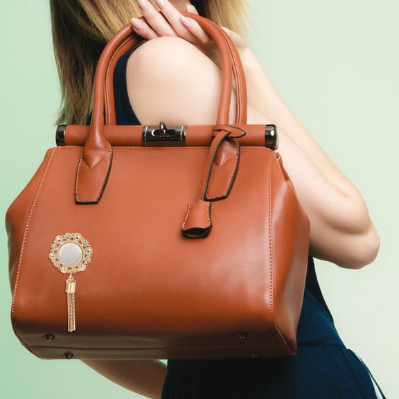 Luxshiny Set of 5 Golden Zinc Alloy Handbag Tassel Buckles with Elegant Design for Women’s Daily Use and Accessories