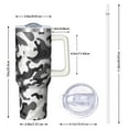 thumbnail image 3 of Camouflage 40 oz Tumbler with Spill Proof Lid Straw Camouflage Theme 40oz Tumbler with Handle Double Insulated Travel Coffee Cup Gifts for Men Women, 3 of 5