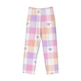thumbnail image 4 of Balery Men'S Heart Buffalo Plaid Pants,Sleepwear Pants,Pajama Pants,Pj Bottoms Drawstring And Pockets-Small, 4 of 9