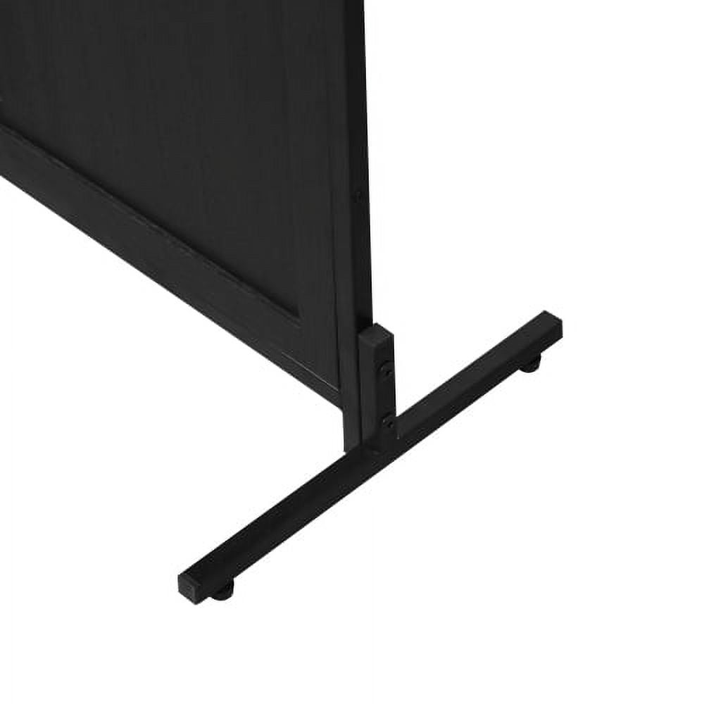 Juiluna 3 Panel Room Divider Privacy Screen Privacy Wall Divider Folding Wood Screen for Home Office Bedroom Restaurant 14.57" x 70.87" Each Panel