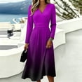 thumbnail image 6 of Women's Boho Floral Maxi Dress Summer Spring Fall Plus Size V Neck Flowy a Line Dress Boho Beach Floral Print Sundress, 6 of 6