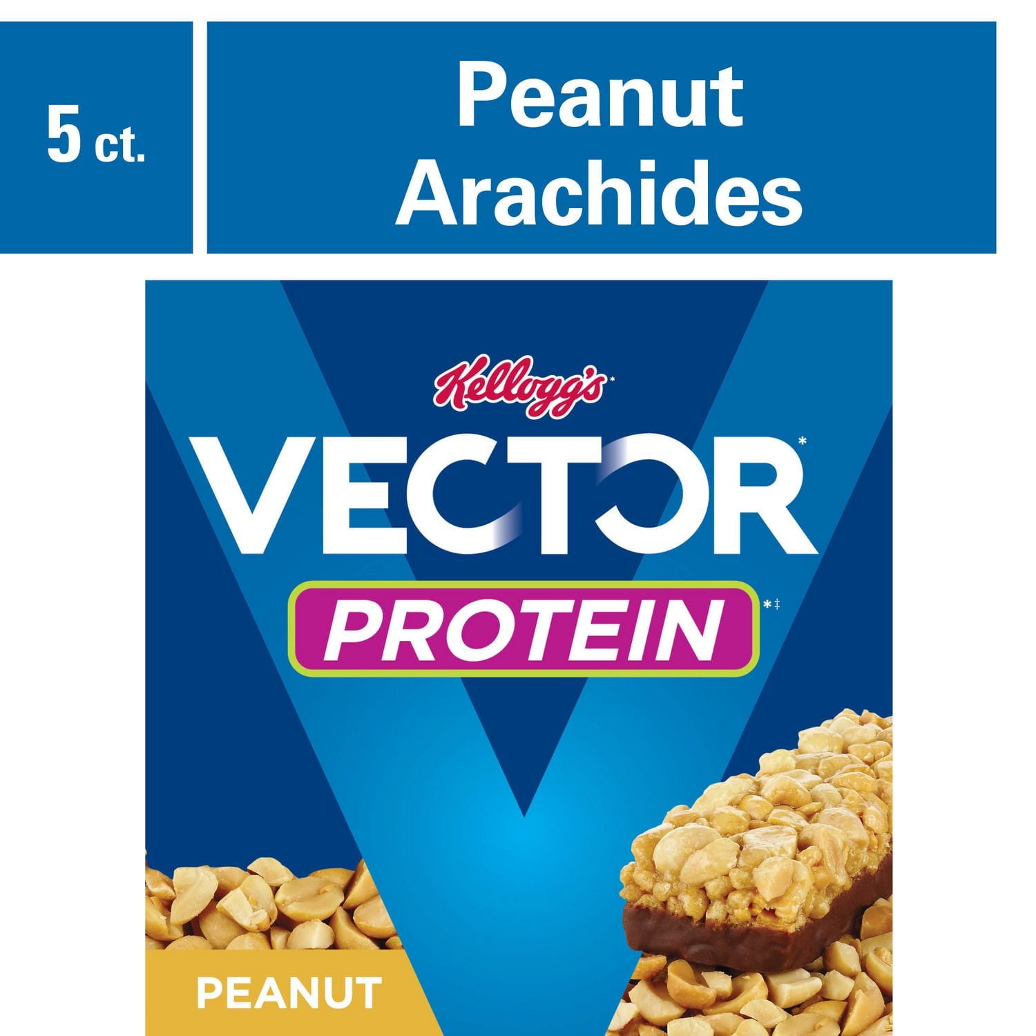 Kellogg's Vector Protein Chewy Bars, Peanut - 200g 5 Bars