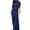 Dark Blue, variant on Qiopertar Women's Waist Cinched Shawl Style Pleated Wrap Dress Elegant Long Sleeveless Round Neck Casual Party Vacation Cocktail Evening Maxi Dress, Dark Blue XL