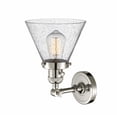 thumbnail image 2 of 203SW-PN-G44 Innovations Lighting Cone - 1 Light Wall Sconce In Industrial Style-10 Inches Tall and 8 Inches Wide-Polished Nickel Finish-Seedy Glass, 2 of 2