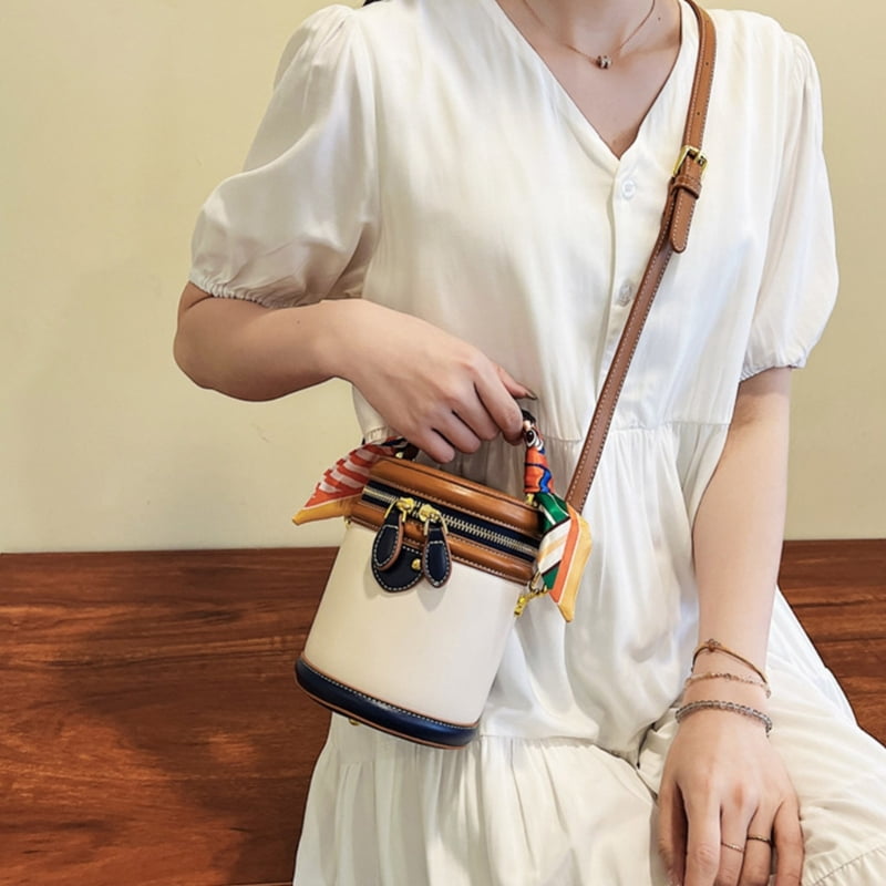 All-Matching Shoulder Crossbody Bag for Women Handbag Korean Styles Bucket Bag