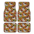 thumbnail image 1 of Honeii Sloth on the Branch Print Car Foot Mat Four-Piece Set - Front & Rear Universal Car Floor Mats for SUVs, Trucks, Sedans, 1 of 7