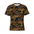 thumbnail image 3 of Naloa Embroidery Chicken Rooster And Sunflowers Men's T-Shirt Sport T-shirt Men's Basic Tee Casual Men's Shirt, Round Neck, Short Sleeves - Medium, 3 of 5