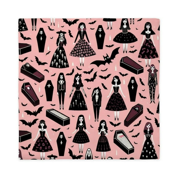 CafePress - Pink Vampire Dolls - Queen Duvet