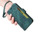 thumbnail image 4 of For Samsung A04 4G Case Leather Pure Magnetic Clasp Card Phone Cover - Green, 4 of 5