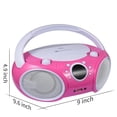 thumbnail image 4 of Reproductor de CD Boombox Singing Wood 030BTL con Bluetooth - Rosa, 4 of 6