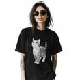 thumbnail image 2 of Cute Cats Womens Tshirt Graphic Tees Cotton Crew Neck T-Shirts, Casual Short Sleeve Shirts for Women Teen Girl Cartoon Style, 2 of 3