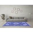thumbnail image 3 of Ahgly Company Indoor Rectangle Medallion Blue Traditional Area Rugs, 3' x 5', 3 of 4