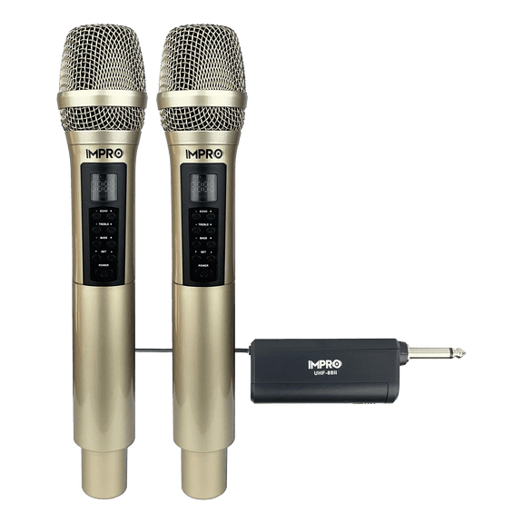 ImPro UHF-88II Professional UHF Wireless Microphones (Gold (Champagne))