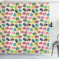 thumbnail image 1 of Ambesonne Colorful Shower Curtain, Doodle Mushroom, 69"Wx70"L, Multicolor, 1 of 3