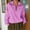 Hot Pink, variant on XPMWRP Womens Sweatshirts Half Zip Cropped Fashionable Casual Pullover Fleece Fall Turtleneck Outfits Clothes Hot Pink S