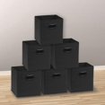 thumbnail image 4 of sasyxdc SimpleHouseware Bac de Rangement Pliable avec Poignée 6 Pack Beige huy, 4 of 7