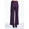thumbnail image 2 of Larry Levine Side Tie Pants - Aubergine Purple - 10, 2 of 3