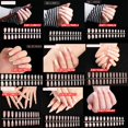 thumbnail image 5 of Beauty Crescent Moon Pattern Natural Ballerina Full Cover Manicure Tool False Nail Tips Fake Nails 122717(506), 5 of 8