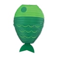 thumbnail image 2 of Dualoai Fish Shaped Hanging Paper Lantern Cute Handmade Kids Room Decor for Festival Green, 2 of 9
