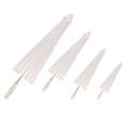 thumbnail image 1 of Paraguas decorativo de papel blanco, sombrilla, accesorio para fotos escolares (60 cm), 1 of 10