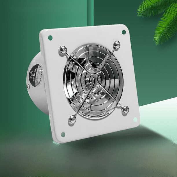 Ventilador de escape silencioso de pared de 4 pulgadas y 100 mm para ventana de baño, ventilador de escape, ventilador de tubo de ventilación