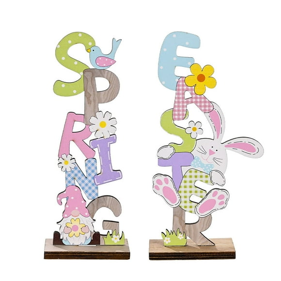 Easter Decorations Easter Wooden Letter Board Decorations Easter Vertical Decorations Home Essentials